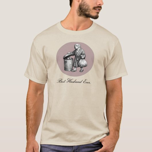 最高の夫は犬 - 面白いレトリバー Tシャツ (正面)