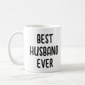 最高の夫へ 誕生日 面白い プレゼント 妻から コーヒーマグカップ (左)