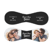 最高の夫フォトブラック 野球ボール (パネル)