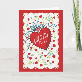 最高の夫 – レトロおもしろいバレンタイン シーズンカード