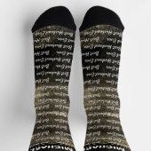 最高の夫 | Brown Dream抽象芸術ソックス ソックス (上部)