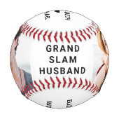 最高の夫Ever写真 野球ボール (裏面)