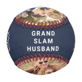 最高の夫Ever Photos Blue 野球ボール (裏面)