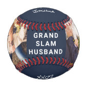 最高の夫Ever Photos Blue 野球ボール (正面)