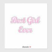 最高の女の子 シール (シート)