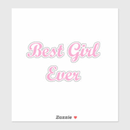 最高の女の子 シール