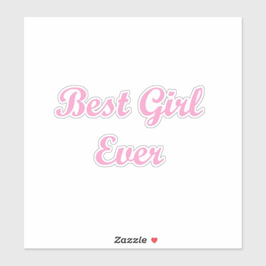 最高の女の子 シール (シート)