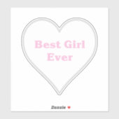 最高の女の子 シール (シート)