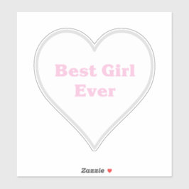 最高の女の子 シール