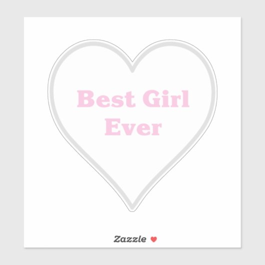 最高の女の子 シール (シート)