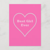 最高の女の子 ポストカード (正面)