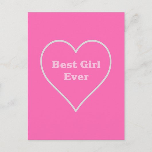 最高の女の子 ポストカード (正面)