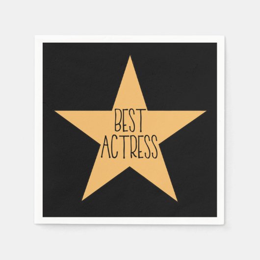 最高の女優 スタンダードカクテルナプキン (正面)