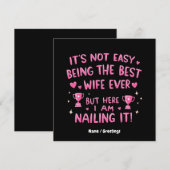 最高の妻でいることは簡単ではないけれど、私はここにいる 招待状 (正面/裏面)