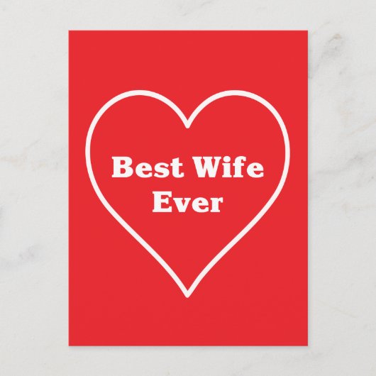 最高の妻 ポストカード (正面)