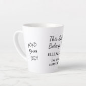 最高の姉妹の写真パーソナライズされた カフェラテマグ (左アングル)