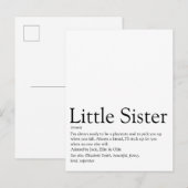 最高の姉妹の定義 - 楽しくてモダン ポストカード (正面/裏面)