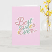 最高の姉妹 カード (黄色い花)