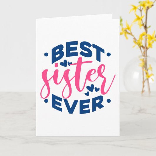 最高の姉妹 カード (黄色い花)