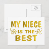 最高の姪 ポストカード (正面/裏面)