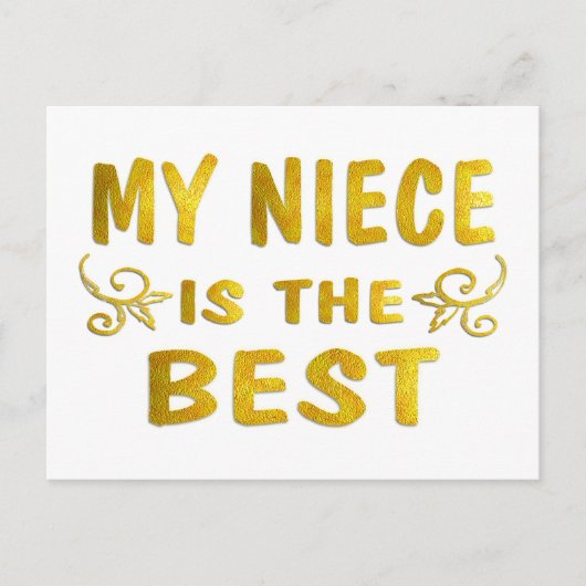 最高の姪 ポストカード (正面)