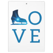 最高の姿スケートで滑るコーチの贈答品-クリップボード クリップボード (裏面)