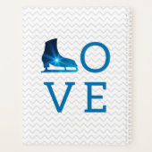 最高の姿スケートで滑るコーチプランナー – 青い星 プランナー手帳 (裏面)