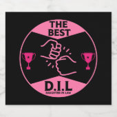 最高の娘の贈り物 スパークリングワインラベル (シングルラベル)