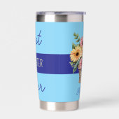 最高の娘は青い花を発芽させる 保温保冷タンブラー (左面)