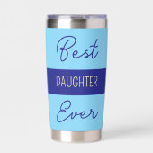 最高の娘は青い花を発芽させる 保温保冷タンブラー (正面)