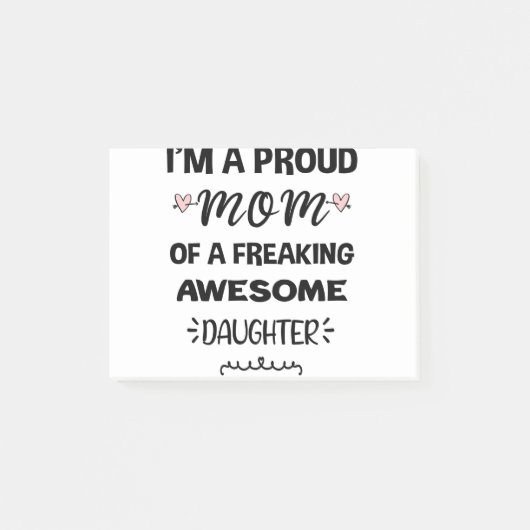 最高の娘を持つ自慢の母です ポストイット (正面)