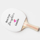 最高の娘名を追加パパ母の娘の日l 卓球ラケット (横)