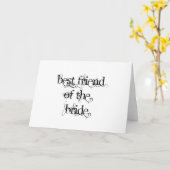 最高の嫁の友 カード (黄色い花)