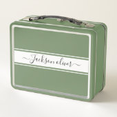 最高の子の学生ギフト メタルランチボックス (裏面)