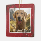 最高の子(男の子、女の子)| ペット写真追悼 セラミックオーナメント (左)