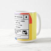 最高の学アドバイス コーヒーマグカップ (正面右)