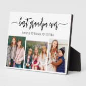 最高の孫フォトコラージュ フォトプラーク (側面)