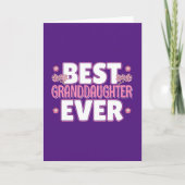 最高の孫娘 – さくらんぼの花 カード (正面)