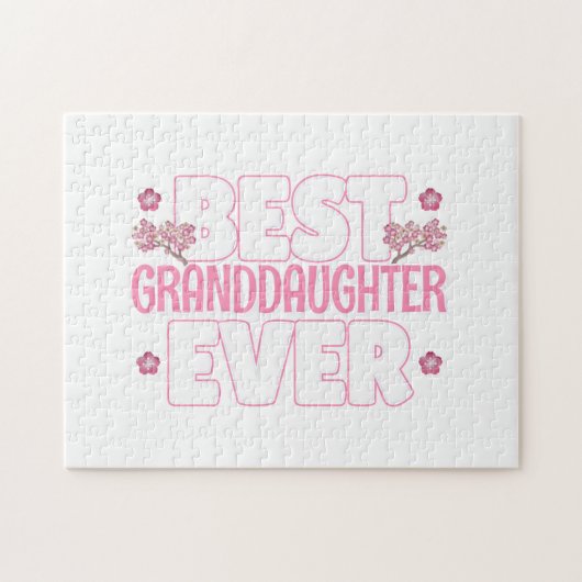 最高の孫娘 – さくらんぼの花 ジグソーパズル (横)