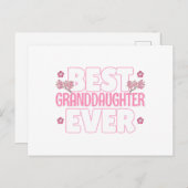 最高の孫娘 – さくらんぼの花 ポストカード (正面/裏面)