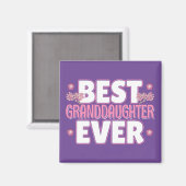 最高の孫娘 – さくらんぼの花 マグネット (正面/裏面)