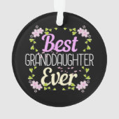最高の孫娘Ever -フローラ オーナメント (裏面)