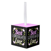 最高の孫娘Ever -フローラ キューブオーナメント (裏面アングル)