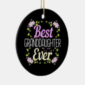 最高の孫娘Ever -フローラ セラミックオーナメント (右)