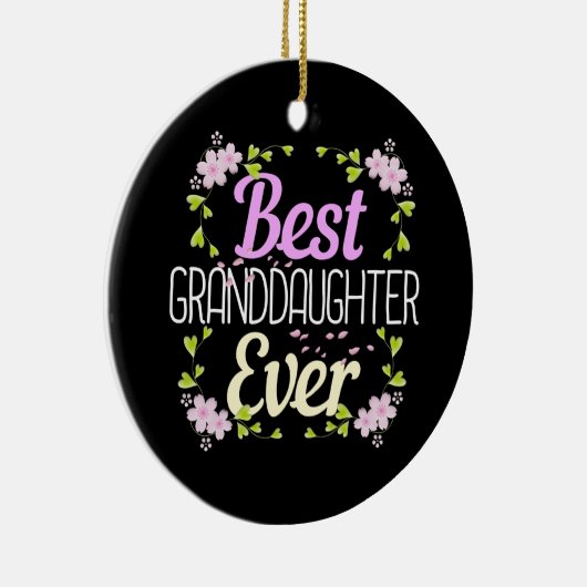最高の孫娘Ever -フローラ セラミックオーナメント (右)