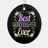 最高の孫娘Ever -フローラ セラミックオーナメント (左)