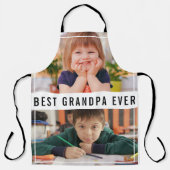 最高の孫2写真コラージュ エプロン (正面)