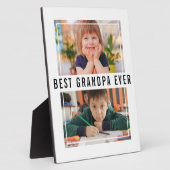 最高の孫2写真コラージュ フォトプラーク (側面)