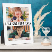 最高の孫2写真コラージュ フォトプラーク (側面)