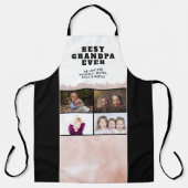最高の孫4写真コラージュ エプロン (正面)